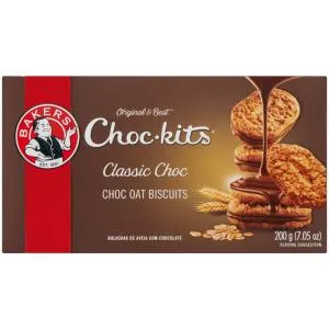 Bakers Choc-kits Choc Oats Biscuits 200g