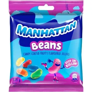 Manhattan Candy Fruity Flavoured Beans 125g
