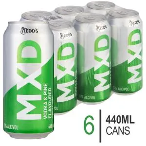 Redds MXD Vodka &amp; Pine Spirit Cooler 6 x 440ml
