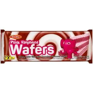 Tasty Treats Pink Elephant Chocolate Wafers 80g