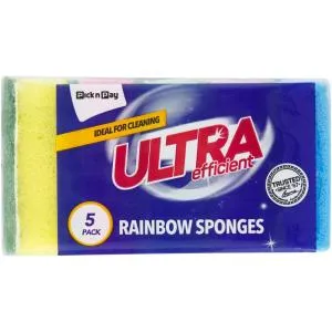 PnP Ultra Rainbow Sponges 5 Pack