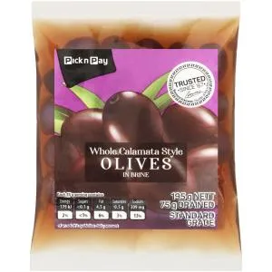 PnP Whole Calamata Style Olives in Brine 195g