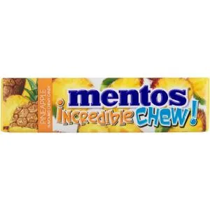 Mentos Incredible Chew! Pineapple Chewy Candy 47g