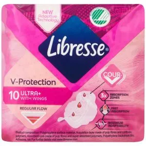 Libresse Ultra Regular Pads with Wings 10s