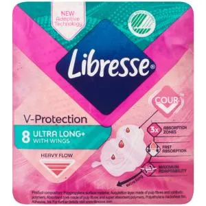 Libresse Long Wing Ultra Pads 8s