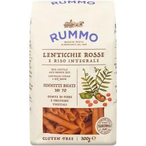 Rummo Red Lentil Penne Rigate Gluten Free 300g