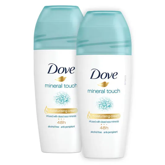 2 x Dove Mineral Touch Roll On 50ml