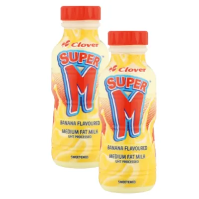 2 x Super M Banana Milk 300ml