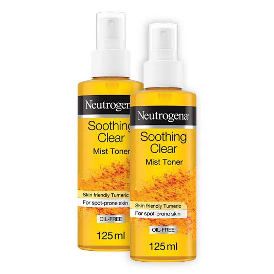2 x Neutrogena Soothing Clear Mist Toner 125ml