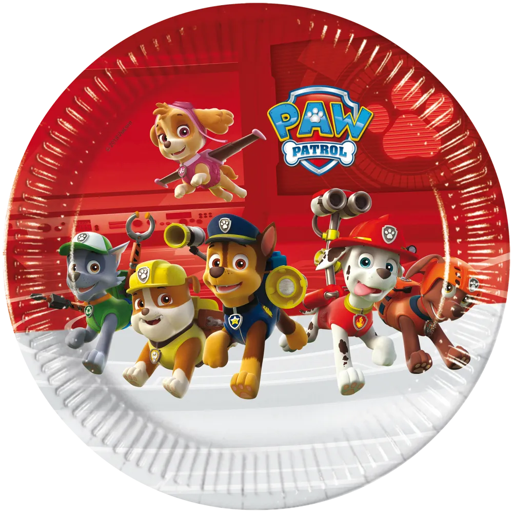 Paw Patrol Paper Plate 8 Pack