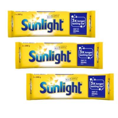 3 x Sunlight Laundry Bar Core 400g
