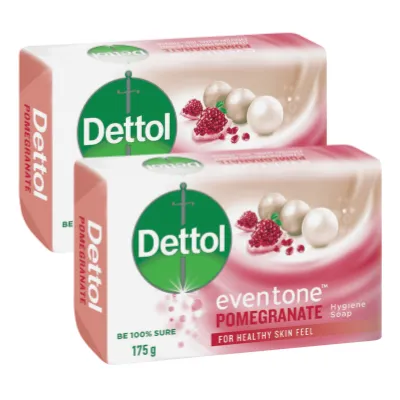2 x Dettol Eventone Pomegranate Soap Bar 175g