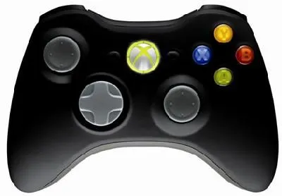 Xbox 360 Wireless Controller Black - (Import Games Accessory)