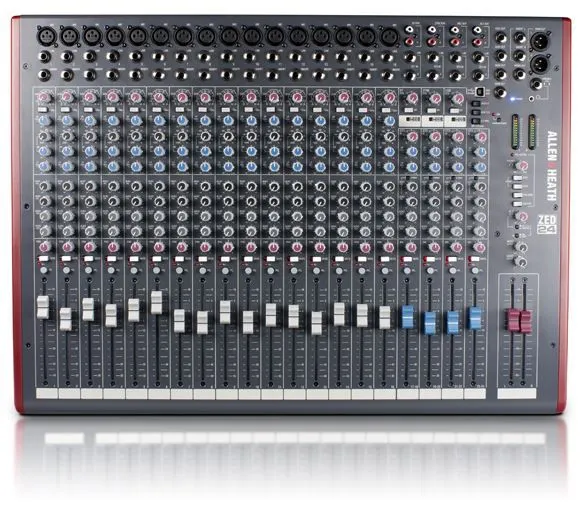 Allen & Heath ZED-24 Live Studio Mixer with USB Interface - Black