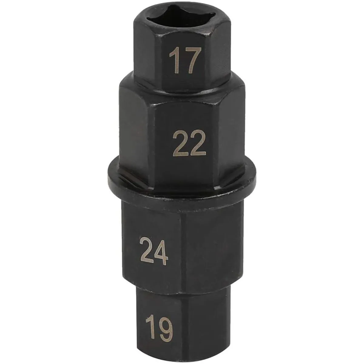 Hex Axle Motorcycle Tool 4-In-1 Front Wheel Spindle Socket Adapter Tool - Black