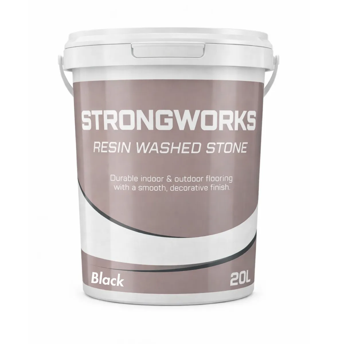 Resin Washed Stone Flooring - Black