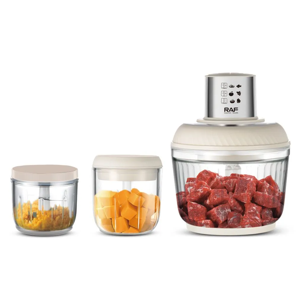 Multi functional three in one food processing machine, cooking mixer