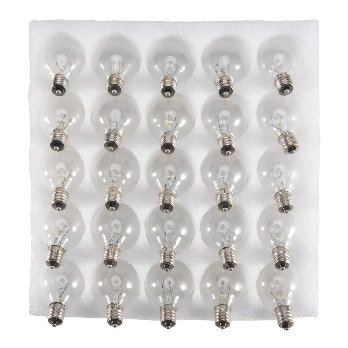 25Pcs G40 Replacement Light Bulbs for String Lights Warm White