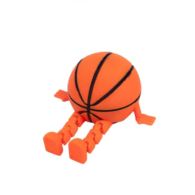 3d Printed Articulated Basketball Figurine Desk Decor Ornament