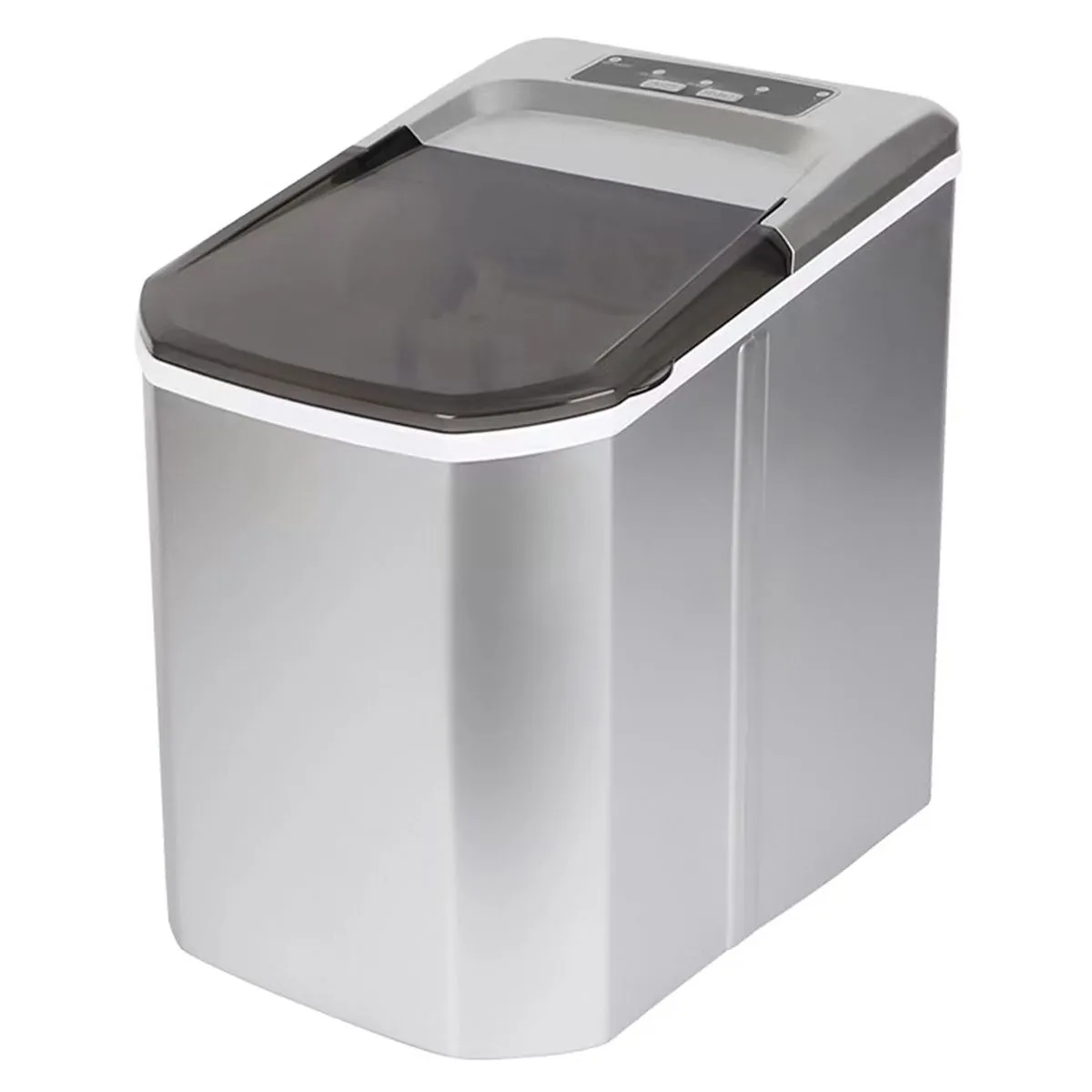 Quick Ice-Maker Counter-Top Ice Maker Machine 8 Mins 9 Bullet Ice - Silver
