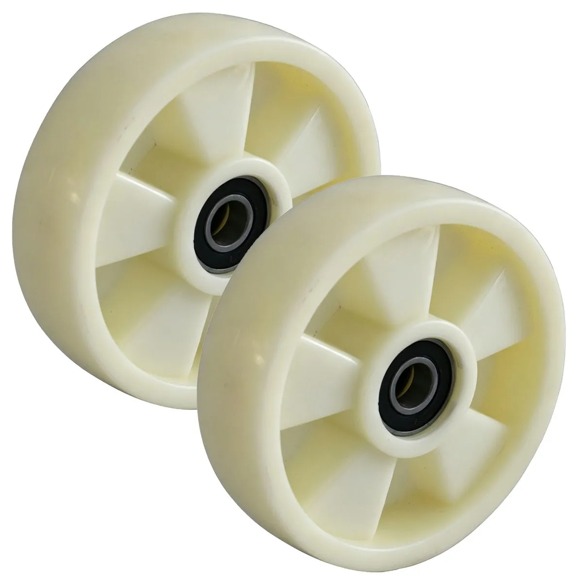 180 x 50 MM Forklift Wheels, Manual Pallet Truck Casters (2-Pack)