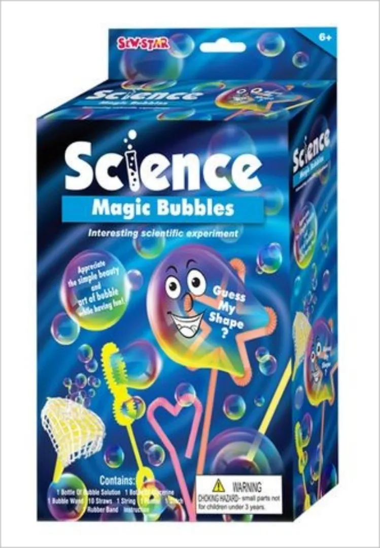 Sew-Star Make Your Own Colourful Magic Bubbles Science Kit