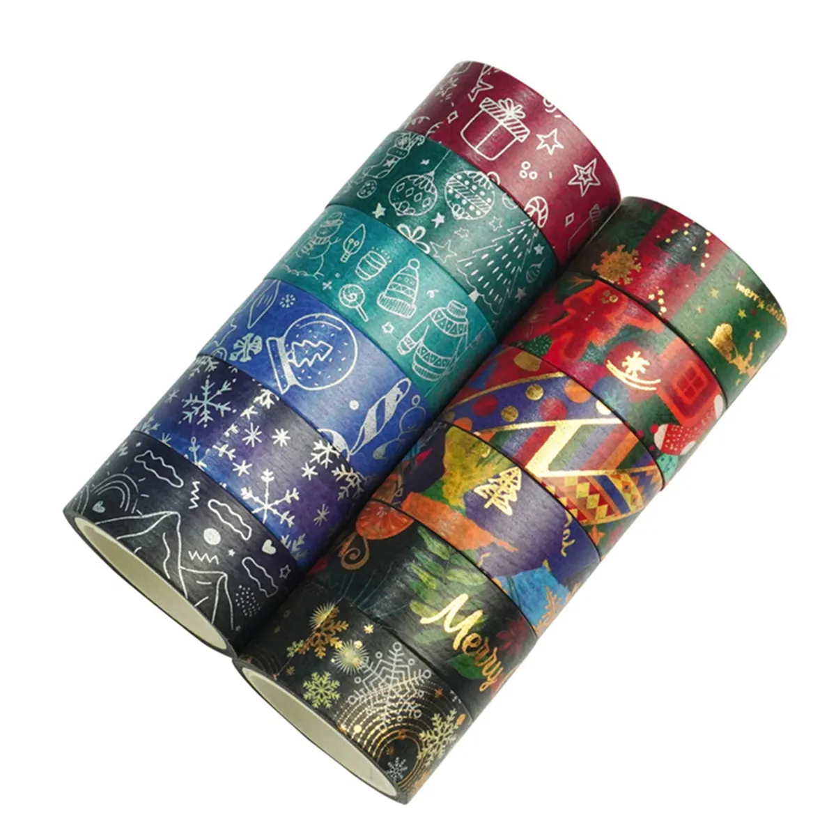 Christmas Washi Tape Set 12 Rolls For Arts Diy Crafts Journals