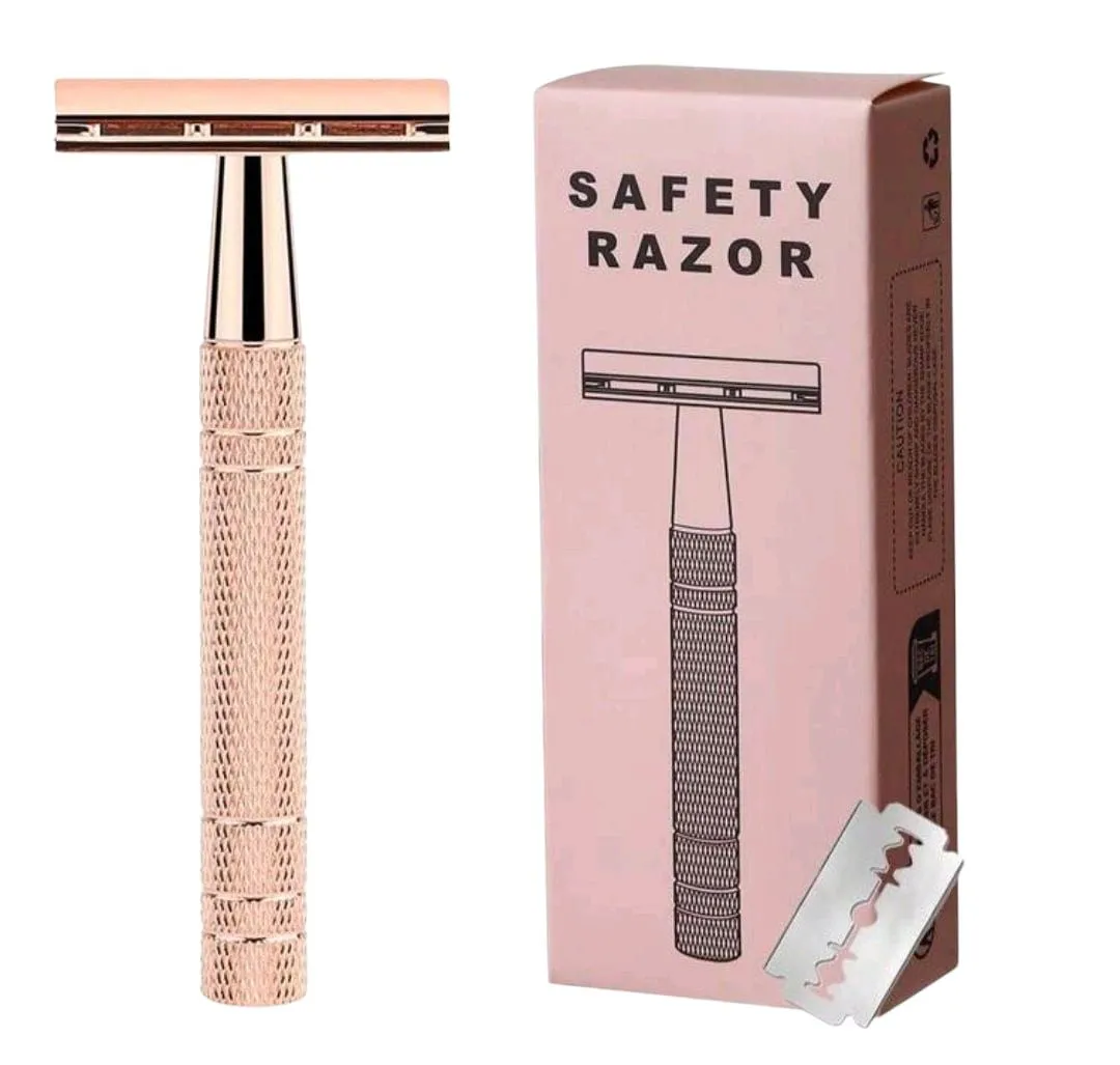 Safety Razor Double-Edge & Reusable + 10 Blades