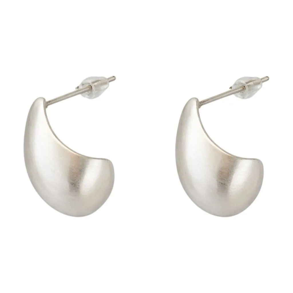 Simple & Elegant Teardrop Earrings - Silver
