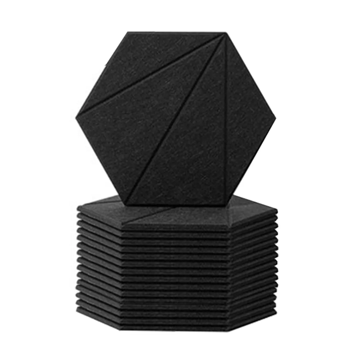 16 Pack Self-Adhesive Acoustic Panels 12x10X0.4In