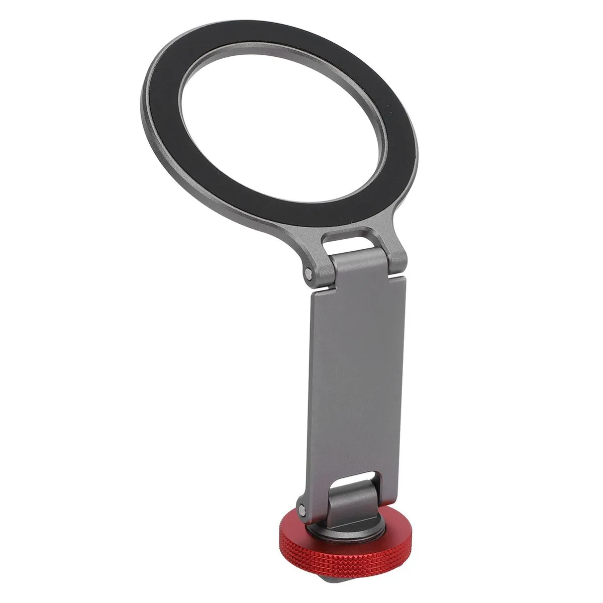 Cold Shoe Magnetic Phone Mount Adapter with Folding Stand 1/4" Thread