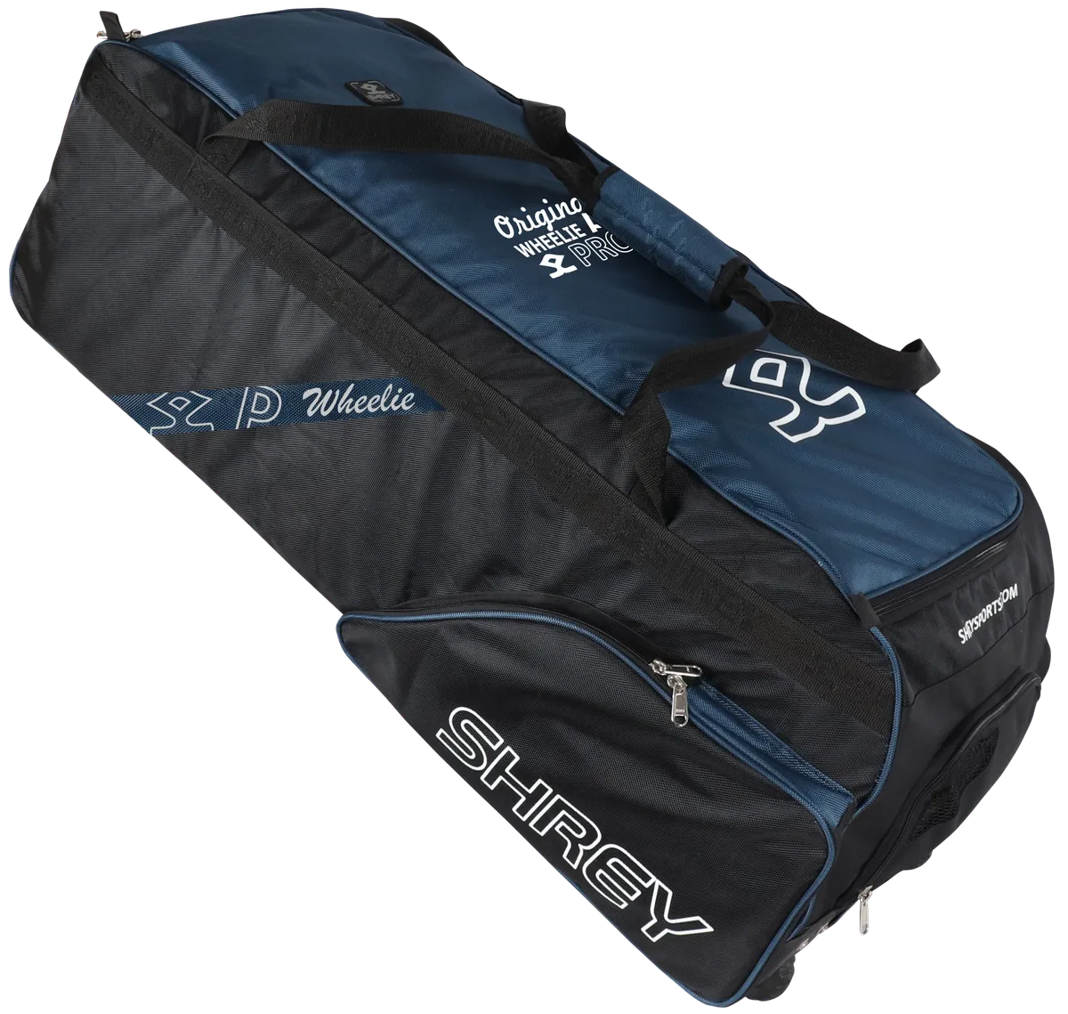 Shrey Pro Wheelie Cricket Bag - Black/Navy