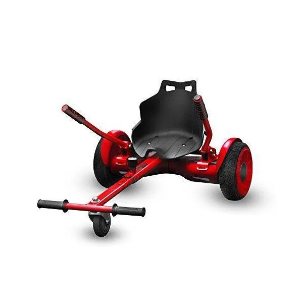 Universal Hoverboard Kart for 6.5-8.5-10.5 Inches. One Size Fits All - Red