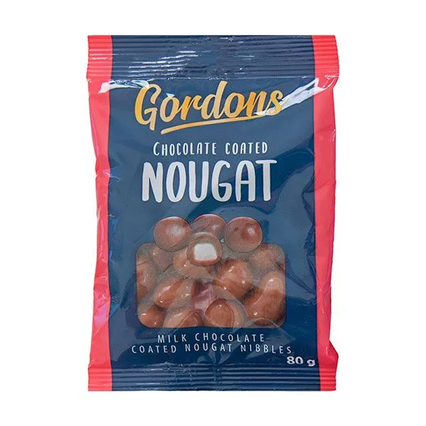 Gordons Sweets - Chocolate Coated Nougat (12 x 80g)