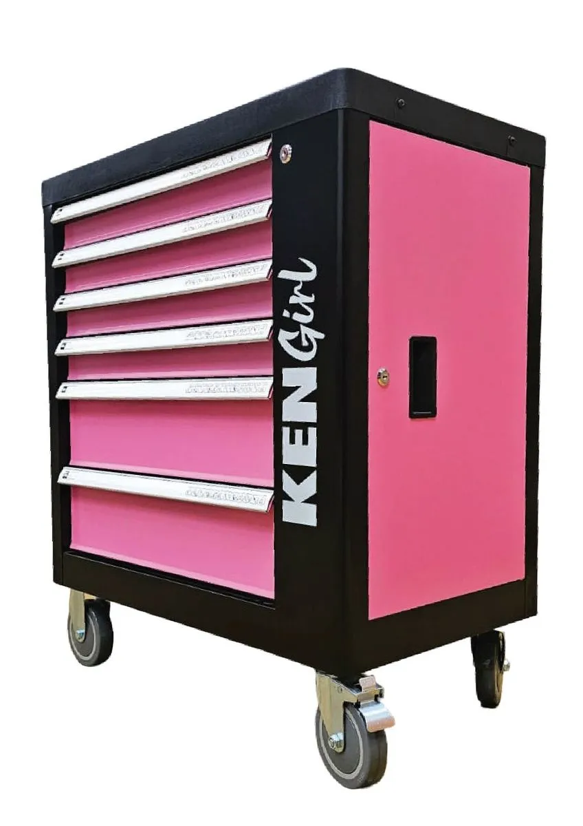 KenGirl Roller Cabinet 6 Drawer