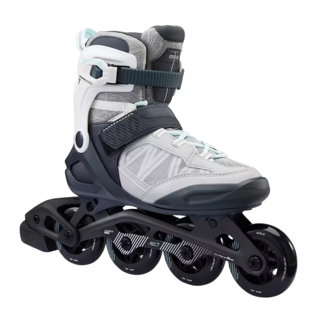 Oxelo Inline Fitness Skates FIT500 - Ice Grey