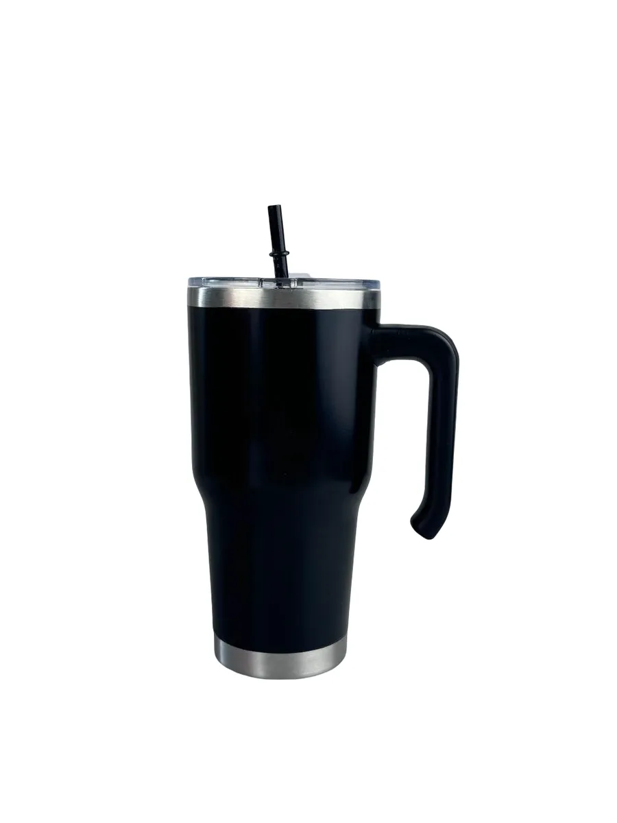 900 ml Stainless Steel Travel Flask - Black