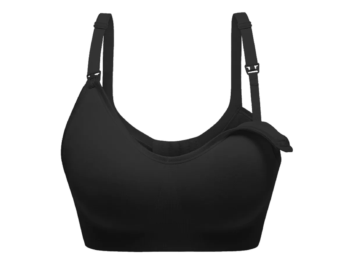 Hands-Free Pumping Bra -Black