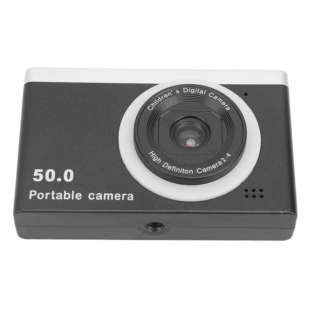 HD Digital Cam 50MP, 8X Zoom, Front Rear Dual Cameras, For Kids, Black