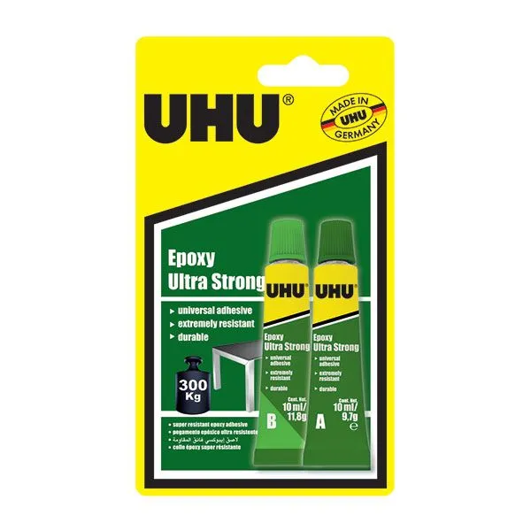 UHU Epoxy ultra strog adhesive 2x20g tubes