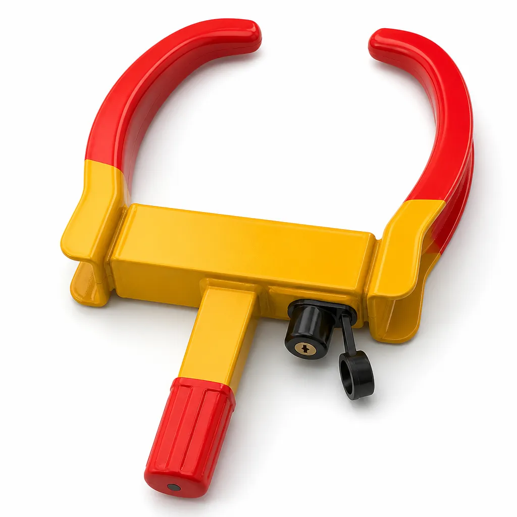 Hardened Steel Car Wheel Clamp Lock for Trailers Caravans Mobile