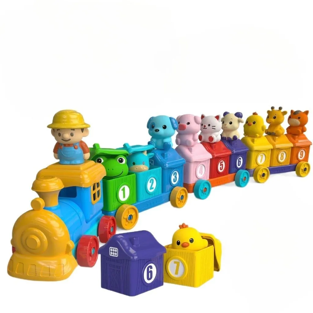 Fun Digital Train Adventure 2-in-1 Building Early Learning Puzzle Toy