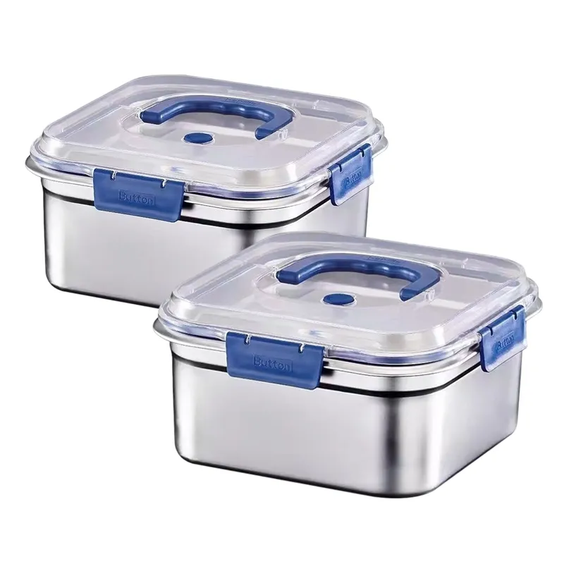 Stainless Steel Sealed Containers - 2 Pieces