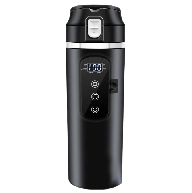 Car Electric Kettle, 500ml, Portable, Spill-Proof Lid, 12/24V