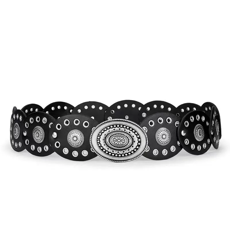 Women Birko-flor Pin Buckle Casual Belt - Black