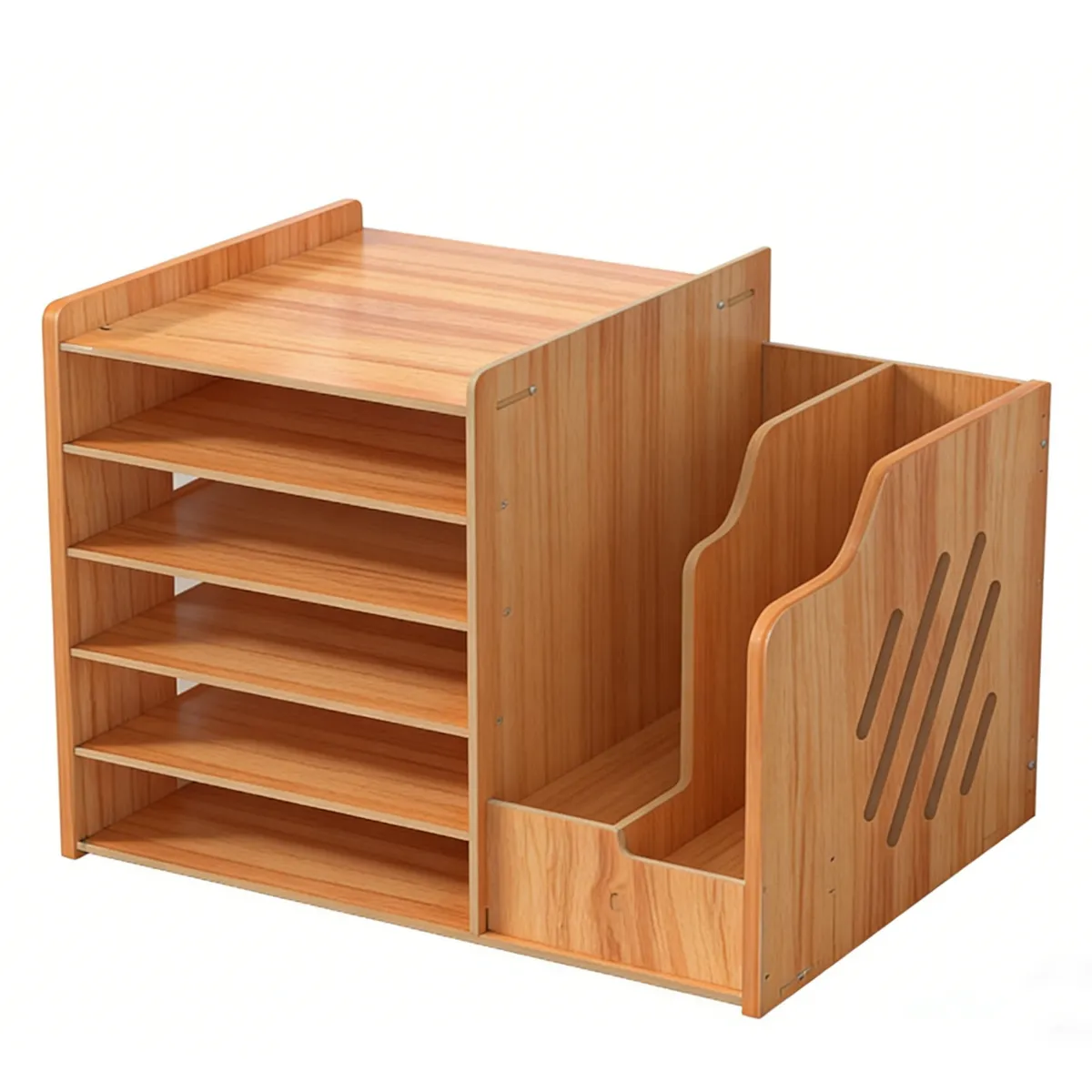 Desk File Document Organizer Rack Sorter Office Supplies Storage Pen Holder