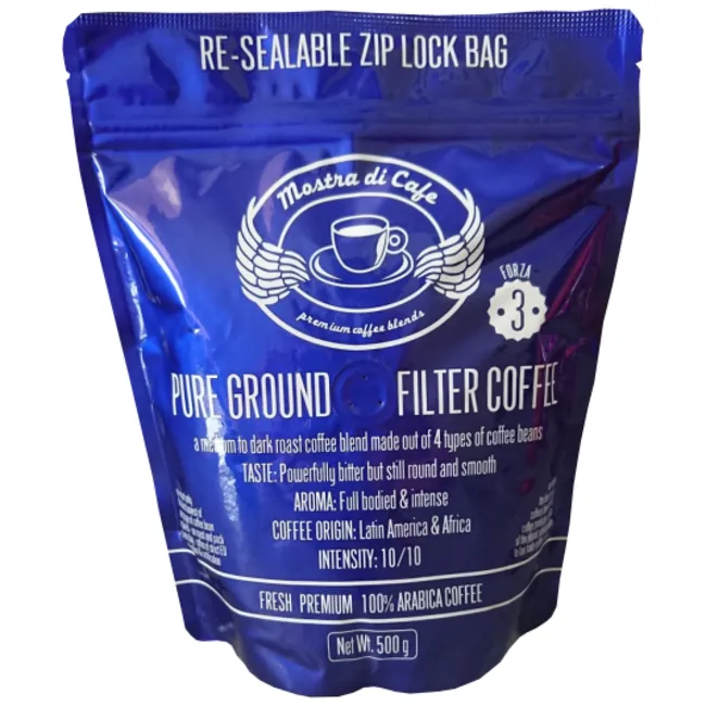 Forza No3- 4 Types of 100% Arabica Coffee in One Blend 500gm Ground Coffee