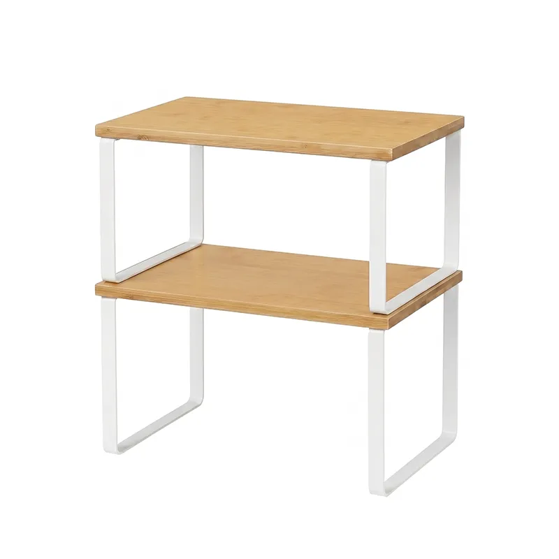 Stackable Kitchen Organizer Shelf Cabinet Counter Storage Rack