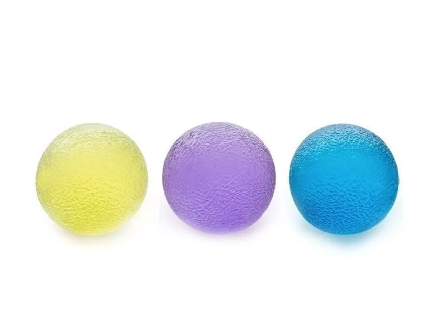 Hand Therapy and Finger Exercise Stress Balls - 3 Pack