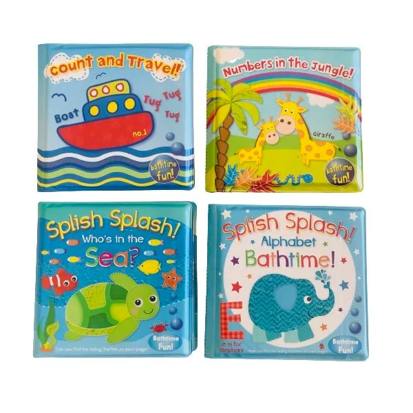 Baby Bath Time Books (Set of 4)
